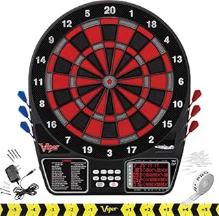 Viper 797 Electronic Dartboard, Quick Access To 301 And Countup From Button Interface, Extended Catch Ring, 11 Square Inch Scoreboard Display, Includes Darts And Extra Tips, 43 Games And 241 Options