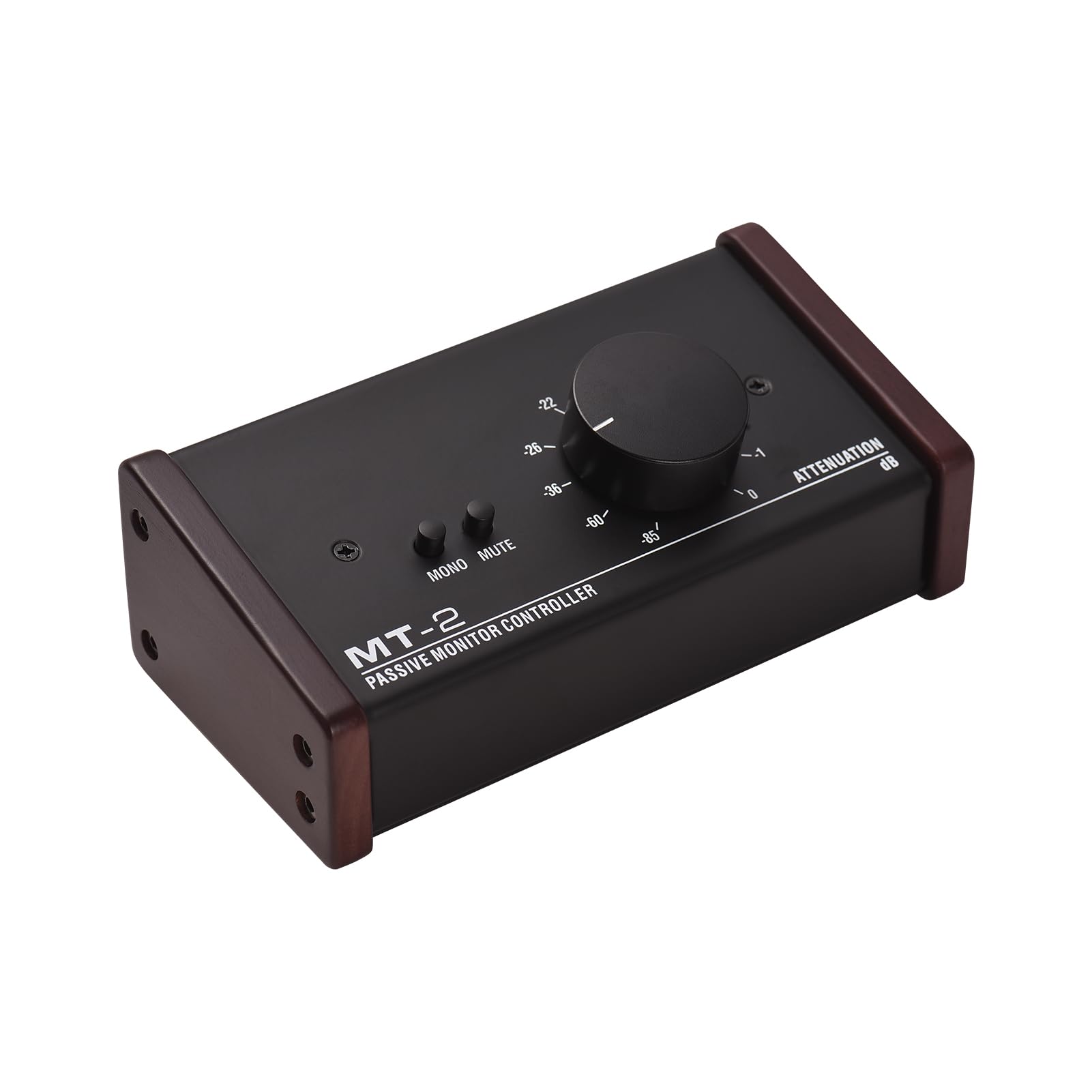 Contrôleur de Moniteur de Haute qualité avec Fonction Mute pour Configuration DJ Studio Black Metal