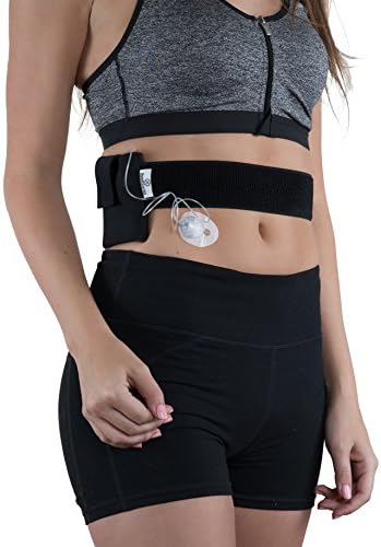 Athletic Insulin Pump Case with Strap for t:Slim (M Waist, Black)