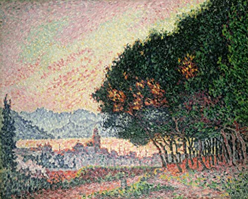 Affiche Toile Forêt de Saint-Tropez Signac poster mural 60x90