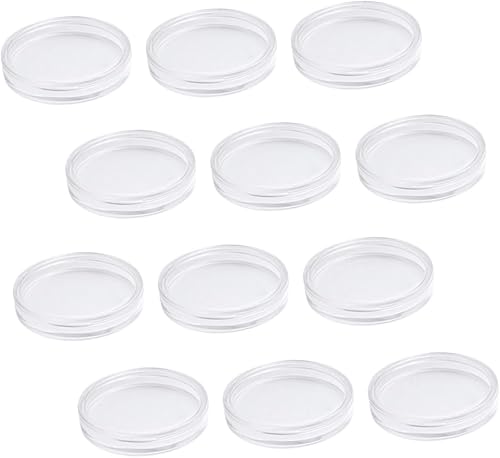 Miniatura 1 de SAFIGLE Contenedor de coleccionables, 12 unidades, soporte de exhibición de acrílico plateado, caja de almacenamiento ordenada