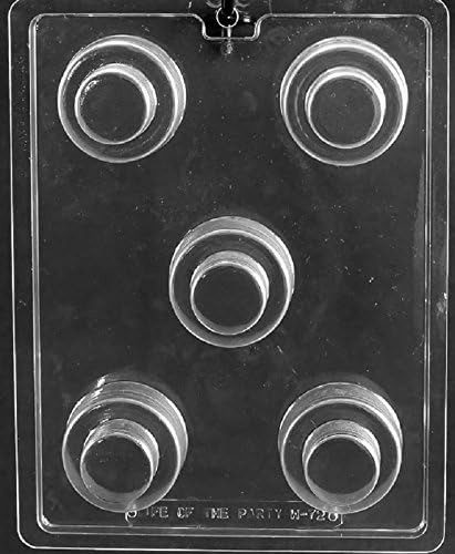 W072 Layer Wedding Cookie Cake Chocolate Candy Soap Mold with Exclusive Molding Instructions