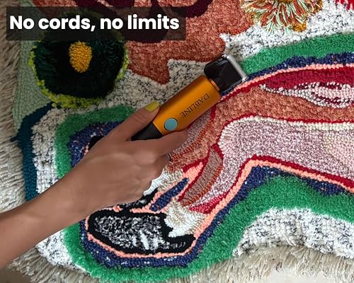 Image of DABLINE Cordless Carpet Trimmer with Shearing Guide, Lightweight Carpet Shaver Comes with 2 Blades, 400W High Power Carpet Shears for Tufting Rugs