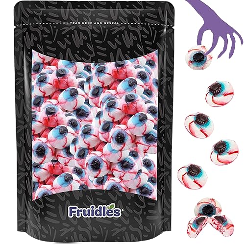 Fruidles Gummy Eyeballs Halloween Candy, Trick-Or-Treat Party Bag Fillers, Party Favor (Half-Pound)