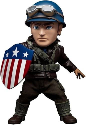Beast Kingdom Marvel Infinity Saga Captain America EAA-121 - Figura de acción de ataque de huevo, multicolor