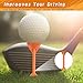 BIRDIEBLAST Professional Golf Tees for Enhance Distance, Low-Drag Design Reduces Friction & Side Spin, Unbreakable Nylon Golf Tees 50 Pack