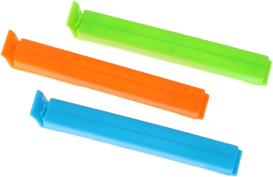 10 Pcs Food Clips Bag Sealing Clips, Plastic Chip Clips Bag Sealing Clips for Food Storage Snack Bag Kitchen Home(11cm)