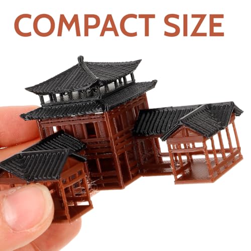 Image of B0D5DC8MHG Miniature Japanese Statue - Hand Crafted Plastic Fish Tank Decor, Asian Garden Ornament, Ancient Architecture Model for Home, Office, and Aquarium Decoration