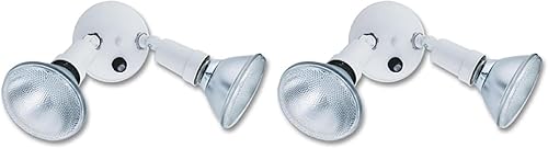 Lithonia Lighting OFTH 300PR 120 P WH-M12 - Soporte ajustable doble PAR con atardecer a amanecer, 120 voltios, 300 vatios, color blanco (paquete de