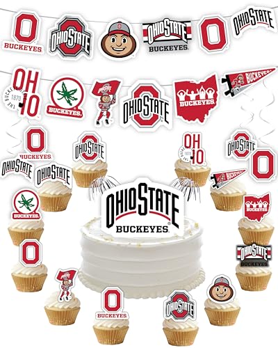 Ohio State Buckeyes Party Supplies Graduation & Birthday Decorations 42 Pc