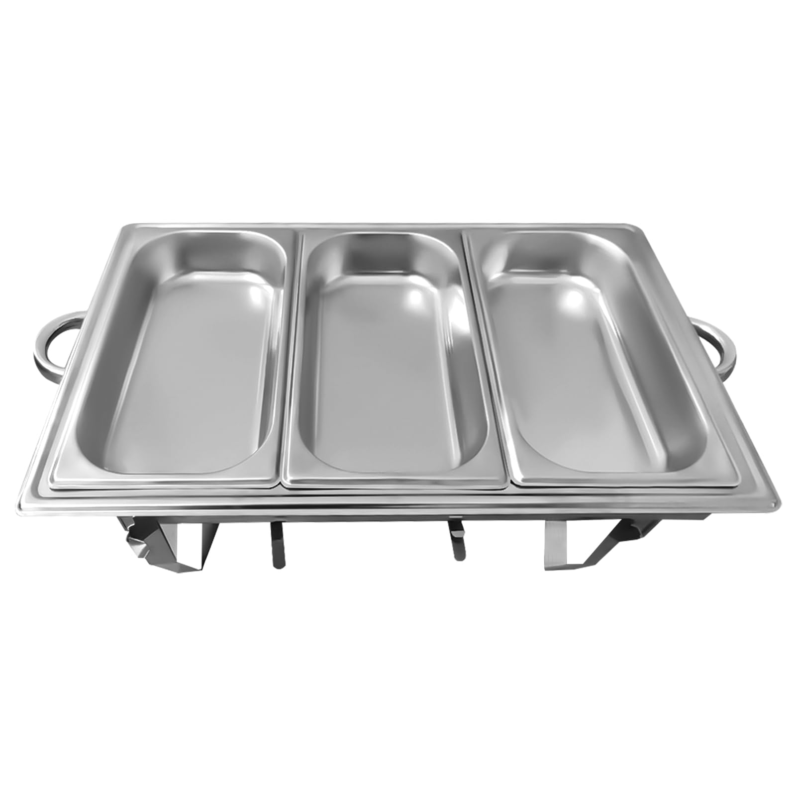 VEVOR VEVOR Scaldavivande 3 Vassoi in Acciaio Inox Commerciale