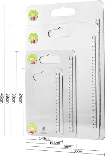 Miniatura 6 de Chopping Board Chopping Cutting Board Small Serving Tray,Stainless Steel Cutting Board for Kitchen Heavy Duty Chopping Board Butcher Block,46 *
