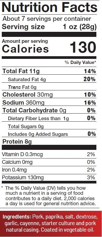 Miniatura 2 de Chorizo picante Goikoa  Todo natural  Curado en seco  Auténtico España Navarra  Perfecto para embutidos  7.4 oz (210 gr) (paquete de 2)