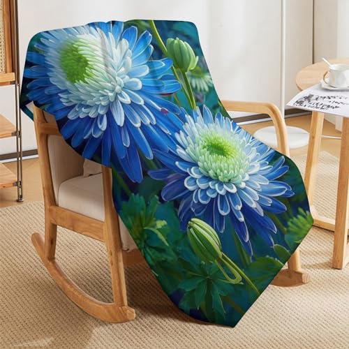 Manta de sofá con flores suave y acogedora para tardes de descanso 5