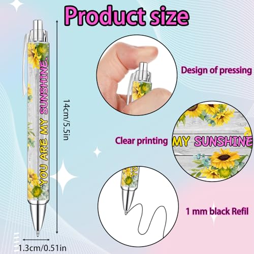 Set de bolígrafos Idealmuzik con diseño de girasol miniatura 2
