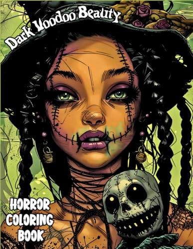 Dark Voodoo Beauty Horror Coloring Book for Adults: Black Magic and Witchcraft Zombie Designs. Intricate Creepy and Scary Gothic Fantasy Patterns for ... - Bind the Shadows with Your Brushes! image 2