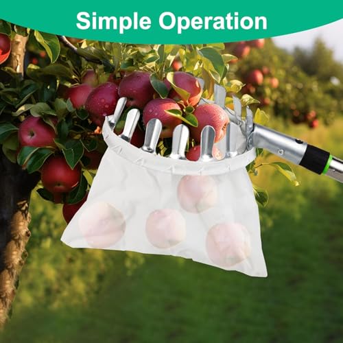 Image of SK ORGANIC Fruit Picker with 10 extendable Poles 13.8 Feet for Apple, Mango, Oranges and Other Fruits