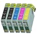 Produktbild 5 Druckerpatronen Tinte für Epson Stylus D78 D92 DX4400 ersetzen T0711 T0712 T0712 T0713 T0715
