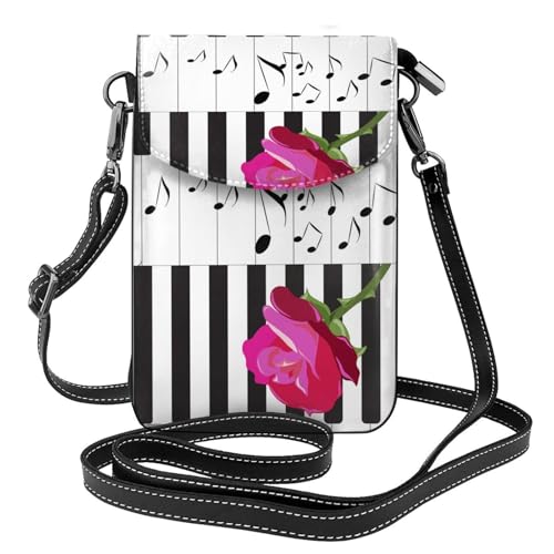 Petit sac bandoulière roses rouges, cadeau idéal portefeuille femmes