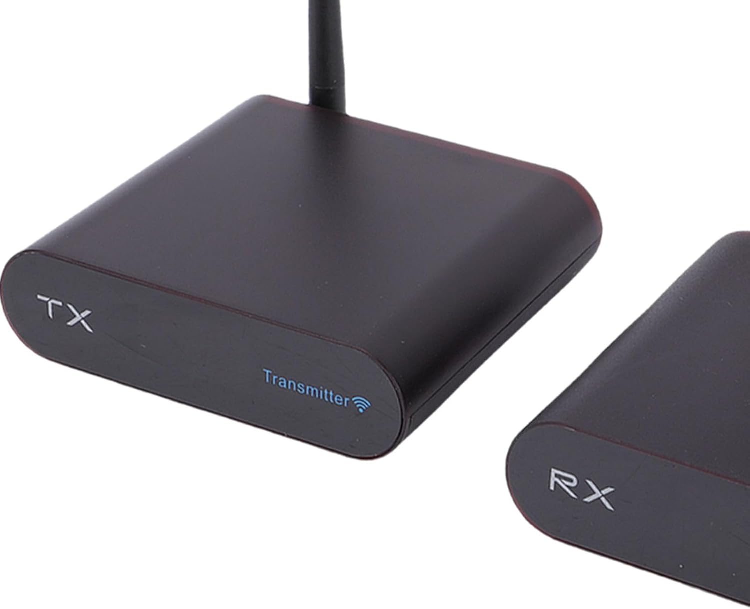 Zunate AV Transmitter Receiver, Wireless AV Transmitter and Receiver with Digital Display, Wireless Audio Adapter with Anti Interference, Supporting PAL NTSC Format AV Transfer (US regulations)