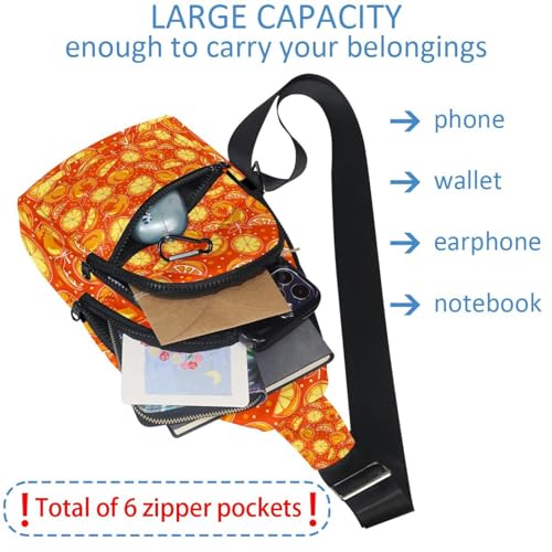 Bolsa de pecho para hombre y mujer con estampado de frutas ideal para tus paseos urbanos 6