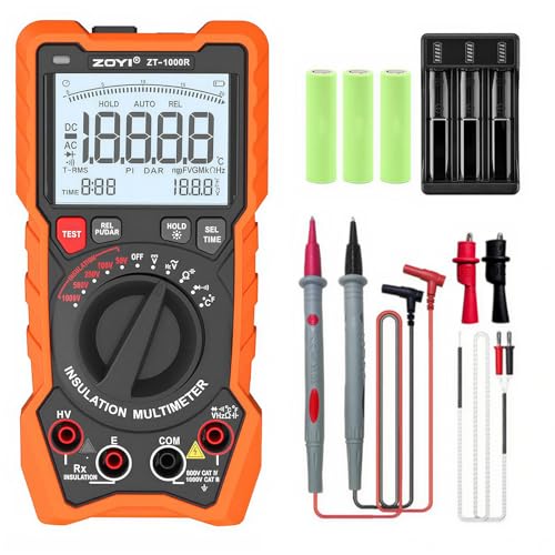 ZOYI ZT-1000R 2 in 1 Megohmmeter Multimeter, Max 1000V with DAR...