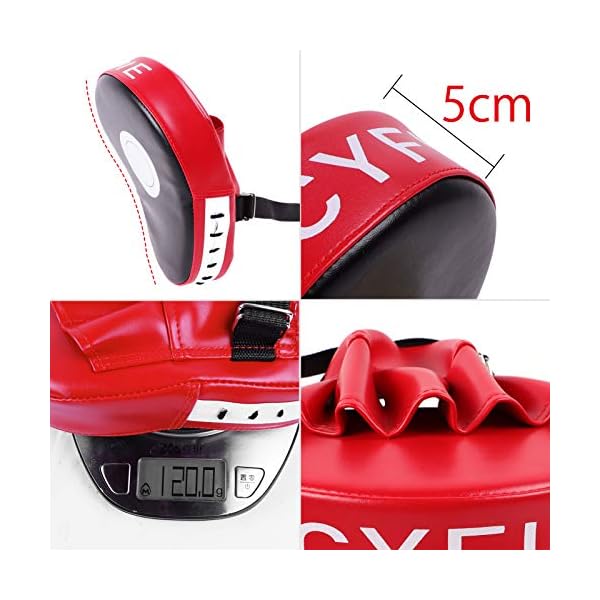 Boxing-Pads-Curved-Focus-Punching-Mitts-Training-Hand-Target-Pads-Gloves-Training-Focus-Pads-for-Kickboxing-Karate-Muay-Thai-Kick-Sparring-Dojo-Martial-Arts-Punch-Mitts-for-Kids-Men-Women Boxing Pads Curved Focus Punching Mitts Training Hand Target Pads Gloves Training Focus Pads for Kickboxing, Karate, Muay Thai Kick, Sparring, Dojo, Martial Arts Punch Mitts for Kids, Men, Women