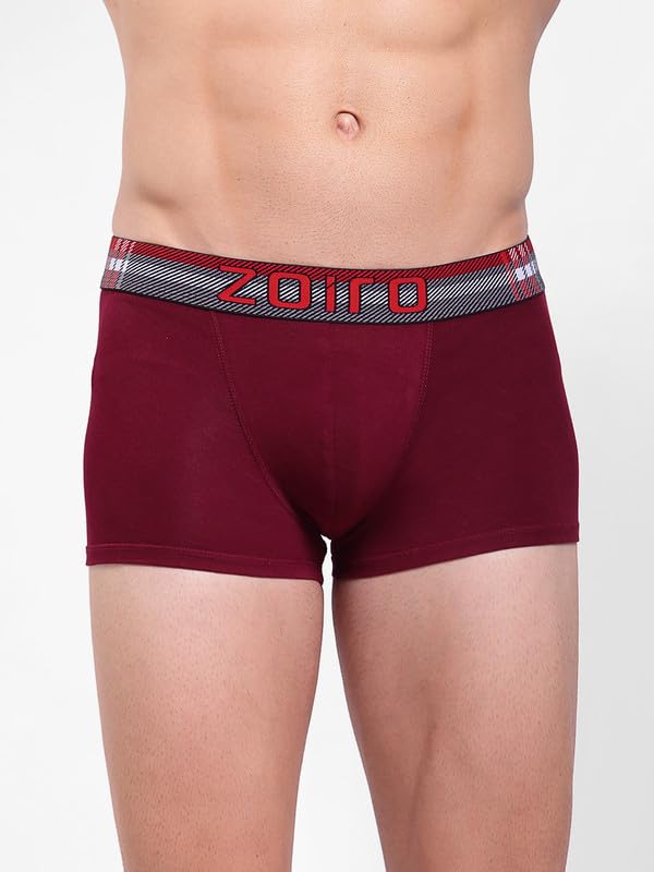 Image of Zoiro Men's Soft Cotton Blend Solid Trend Trunk (Pack of 2) |Colours May Vary