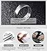 Ubeauty1999 925 Sterling Silver Plain Dome Wedding Band Tarnish Resistant Comfort Fit Engagement Anniversary Ring Set for Men Adjustable