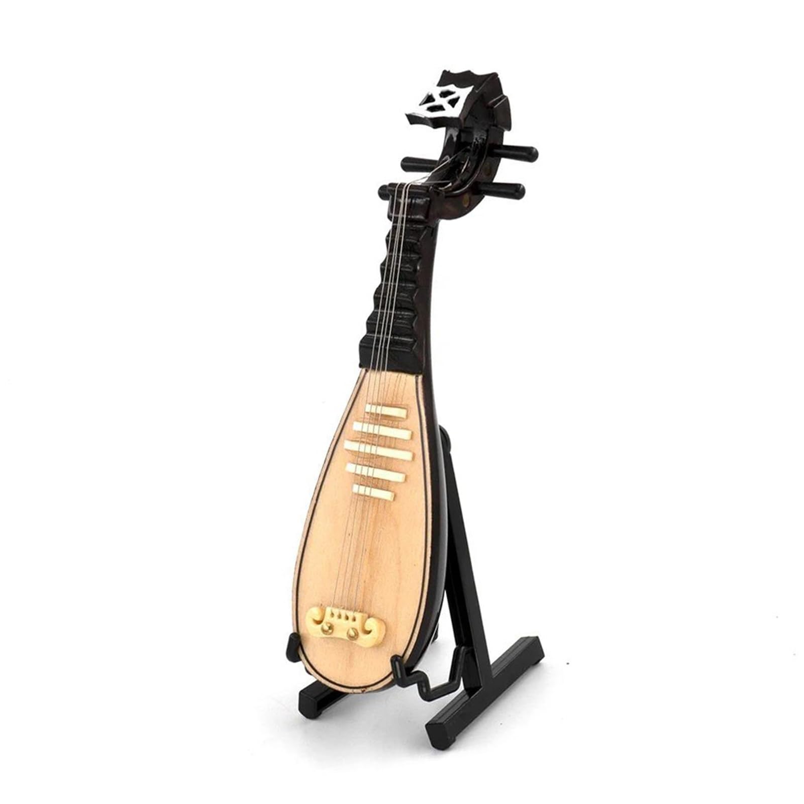 Miniaturowy model lutni z futerałem ozdoby instrumentów muzycznych(10cm)