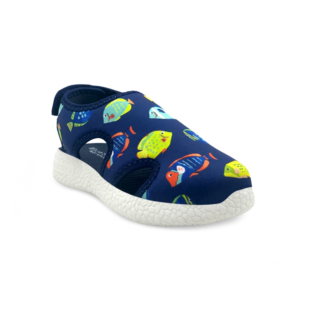 KazarMax Boys & Girls (Unisex) Neon Fish Print Navy Sandal (Size : 31) KSS001 (B07SDGFY5N) Amazon Price History, Amazon Price Tracker
