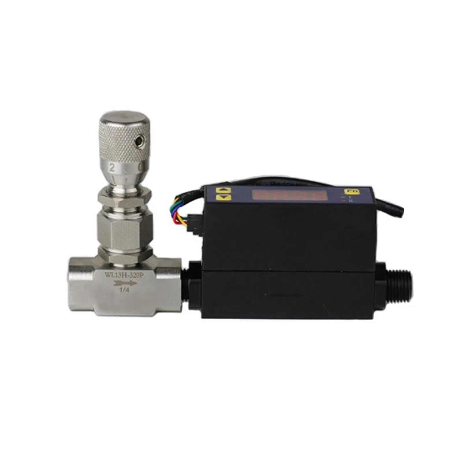Medidor de flujo de aire y gas MF4003 (rango de 2 a 50 SLPM, conexión de abrazadera de 3 mm u 8 mm)(0-10SLPM)