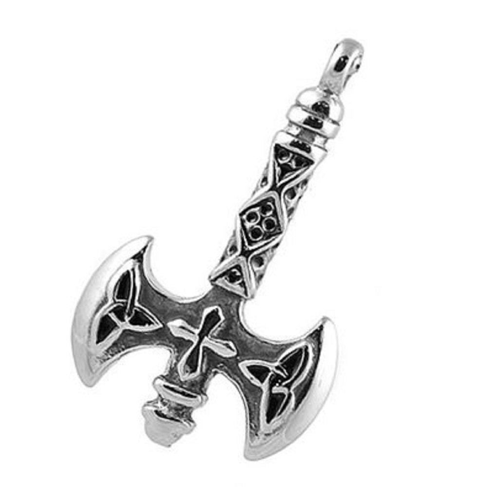 Stainless Steel Celtic Ax Pendant