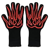 Red Silicone Oven Gloves,Can Withstand Extreme Heat Resistance at 1472 ° Fcan be Used in high Temper
