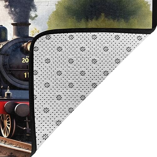 Tapis d'impression de train pour chambre d'enfant doux et deco - 5