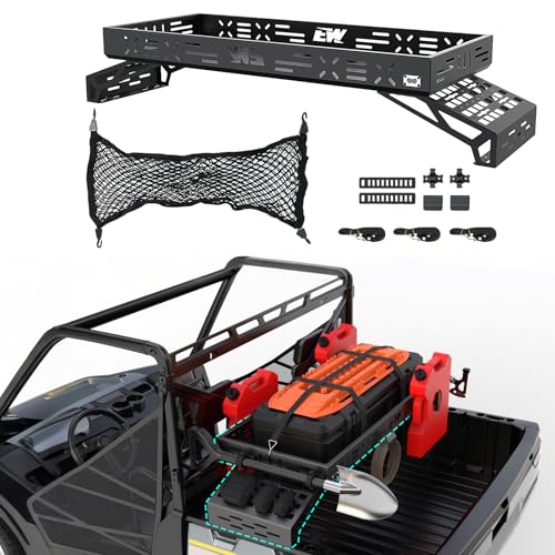 NIXFACE UTV Cargo Rack Aluminum Adjustable Universal with Cargo N...