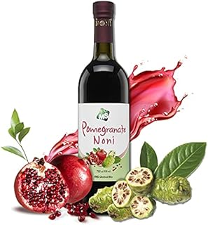 Pomegranate Noni - Sweet Noni Juice That Mix ripen Noni Liquid Over 365 Days with Pomegranate, 25oz Bottles | Noni Juice | Noni Drink | Nona Juice | Pomegranate | Pomegranate Drink