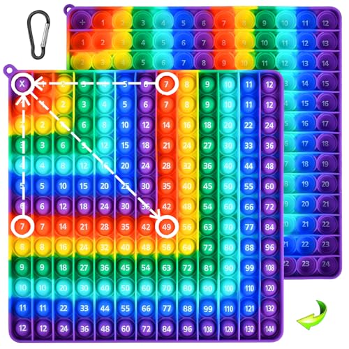 Popit XXL Fidget Toys, Push Pop Bubble Fidget Sensory Toy, Stressabbau...