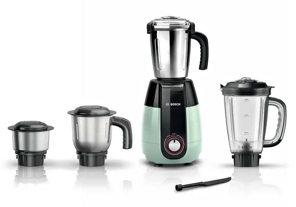 Image of BOSCH TrueMixx 1000W Mixer Grinder 4 Jar GREEN MGM8842PIN