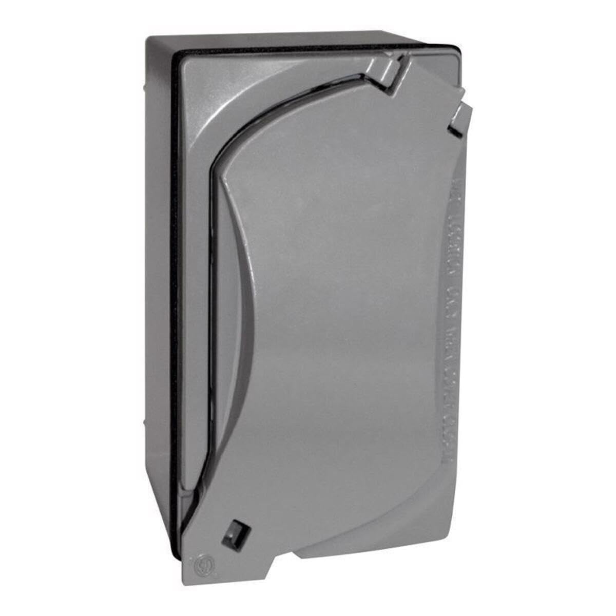 Sigma Electric Rectangle Metal 1 gang Duplex Outlet Kit For Wet Locations, For Use in Branch Circuit Wiring