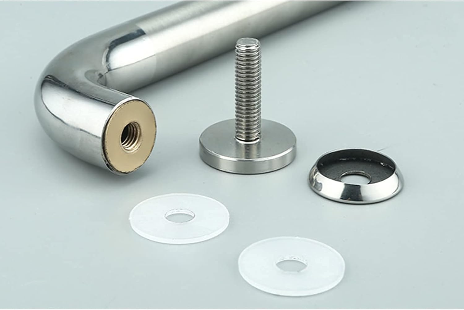 304 Stainless Steel Push Pull Door Handle for Glass Door,Bathroom Sliding Glass Door Handle Set - Replace Old or Damaged Door Handles