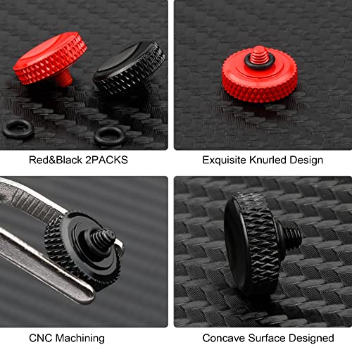 Yullmu Camera Shutter Button (2 Pack/Red&Black) 12Mm Pure Copper Soft Shutter Release Button For Fuji Fujifilm Xt30 X100V X100F X100T X100S X100 X-T4 X-T3 Xt2 Xt1 X30 X20 X10 X-T20 #TOP4