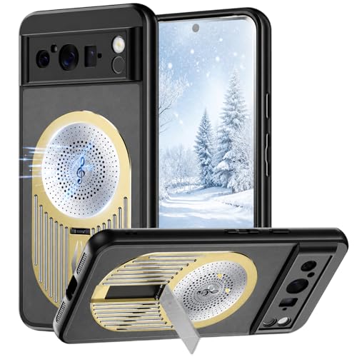 Coque en Graphène Google Pixel 9 Pro XL, Bumper Silicone de Haute Qualité, Or Luxe