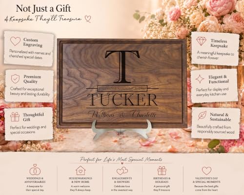 Tabla de Cortar Personalizada, Madera, 30x30 cm miniatura 3