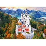 Trefl Neuschwanstein Castle, Germany 1000 Jigsaw Puzzle Premium Plus Photo Odyssey 27"x19" Unique Photographic Series, Perfect Matching of Elements, for Adults and Children from 14 Years Old