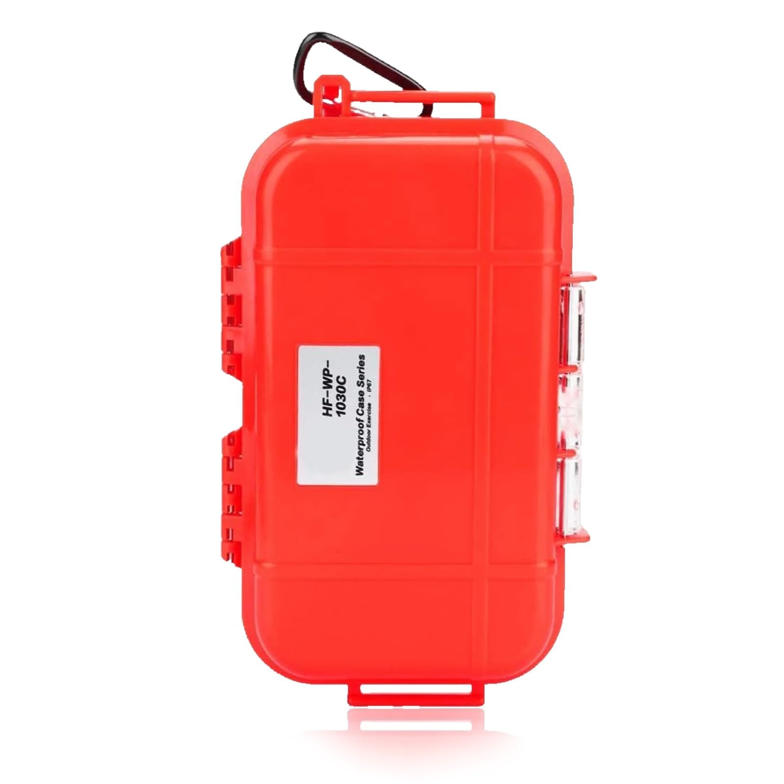 19x12x5cm/7.5x4.7x2.0in Shockproof Waterproof Boxes, Water Sports Airtight Case Hard Shell Survival Box Tackle Organizer Kayak Dry Box Outdoor Dry Airtight Case for Camping (Red)