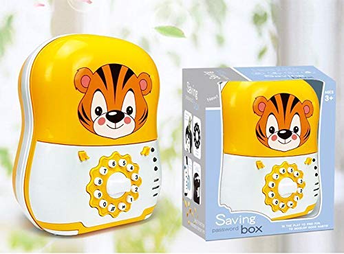 Image of Crackles Trolley Shaped Musical Cartoon Electronic Password Piggy Bank Cash Coin Auto Scroll Paper Money Saving Box- Color and Design May Vary
