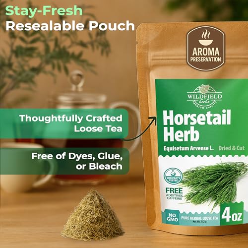 Image of 4 oz. Horsetail Herb Horsetail Tea Cola De Caballo Hierba Horse Tail (Equisetum Arvense) - 113g Herb Tea Horse Tail