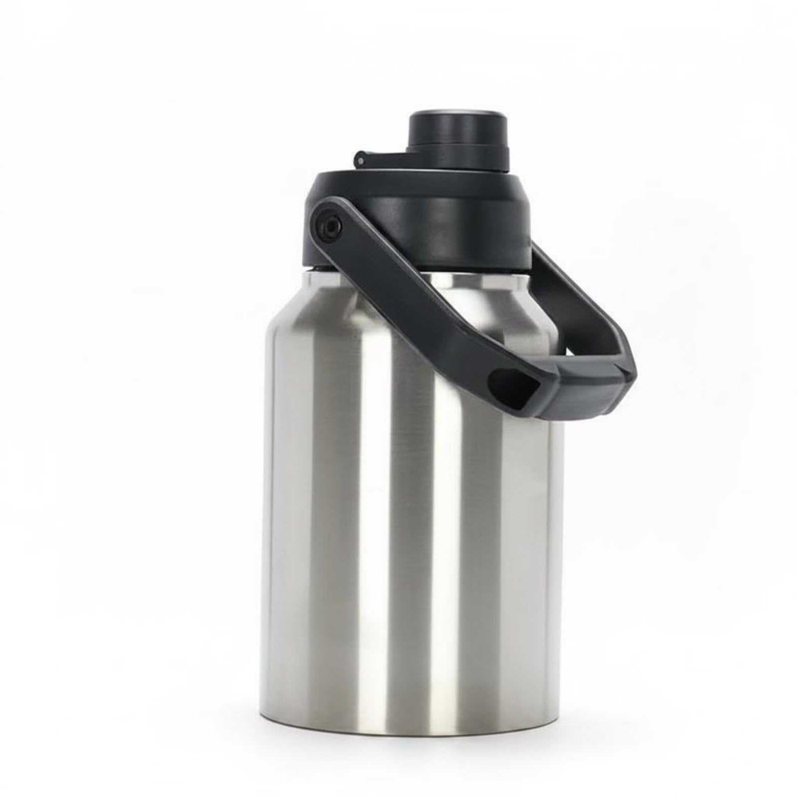 Stainless Steel Water Bottle Hot and Cold Retention Large Capacity Camping Bottle Custom Logo Available Camping Water Jug for Travel, Stainless Steel, 64OZ-image-37