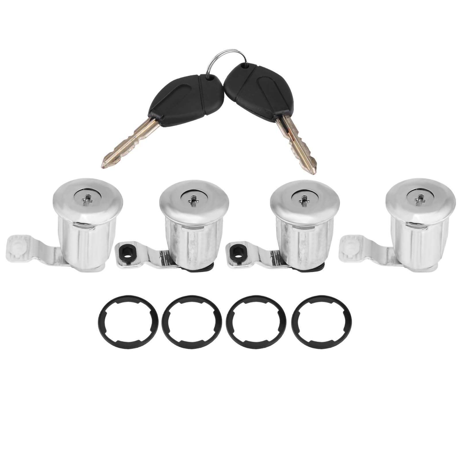 Hzsmyxgs One Color Car Door Lock 252522 Compatible With Citroen For Berlingo For Xsara 1996-2007 9170.G3 9170.Cw Car Door Lock Barrel Set With Keys(Option 2)
